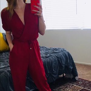 Jumpsuit - Burgundy - Brand new